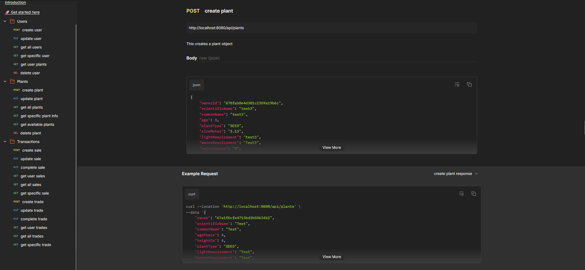Plantswap screenshot